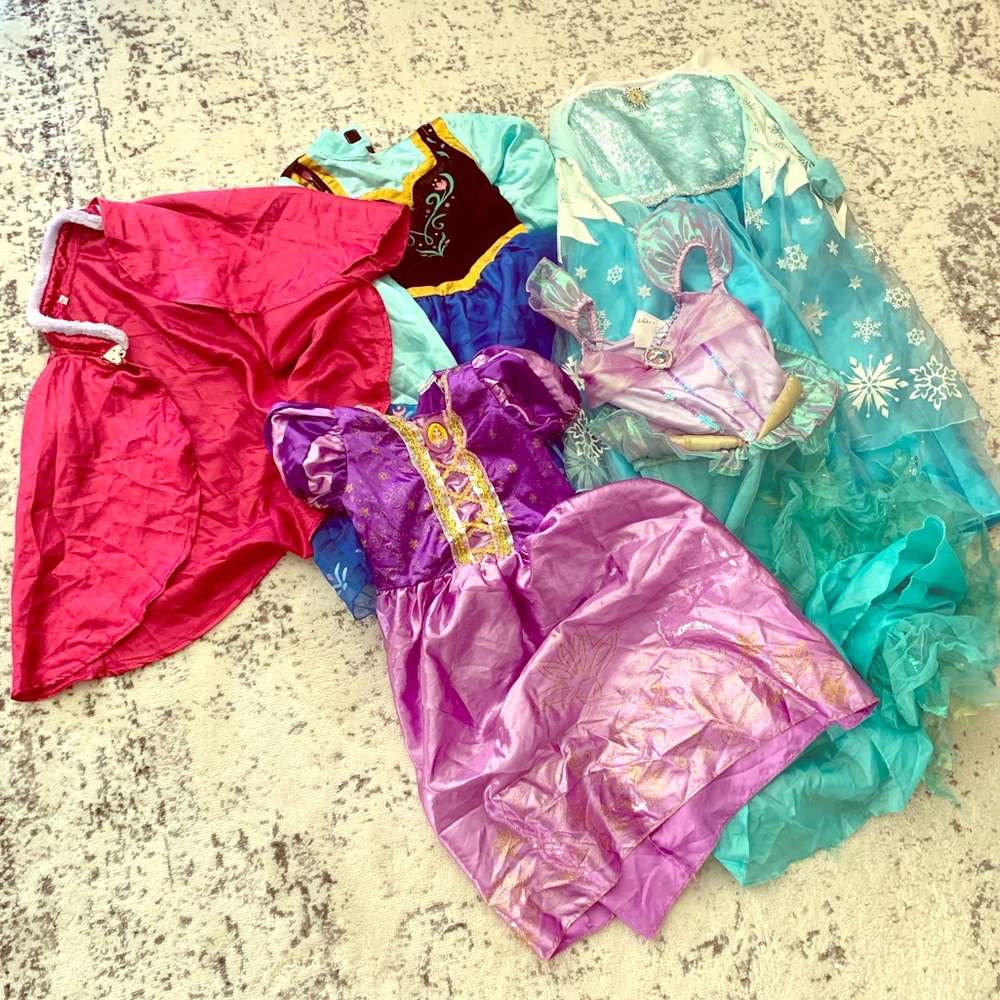 Girls Disney Princess Costumes size 5-6